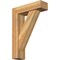 Ekena Millwork Traditional Block Rough Sawn Bracket w/ Offset Brace, Western Red Cedar, 6"W x 20"D x 28"H BKT0604X20X28TRA05RWR - alternate 1